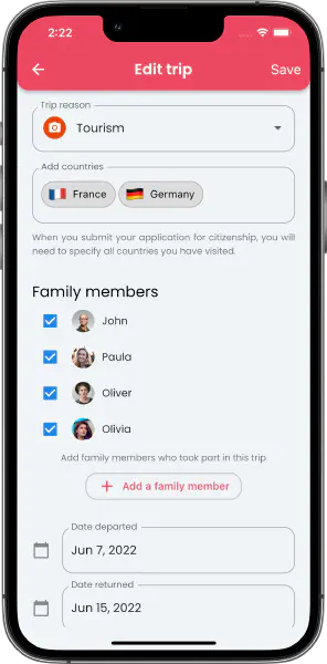 Easily Record and Manage Trips for Your Whole Family